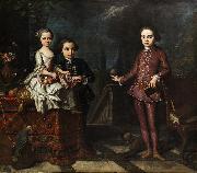 Giuseppe Bonito Portrait of three noble children Spain oil painting artist